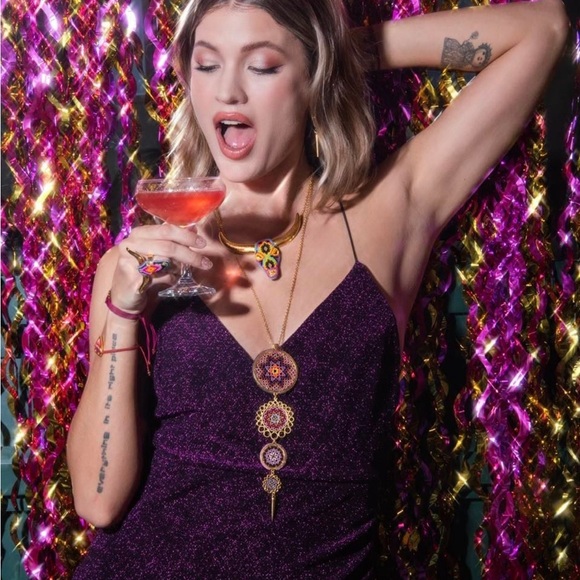 Jewelry lot. Brand Morena Corazón, gold plated, crystal beads - Picture 4 of 11